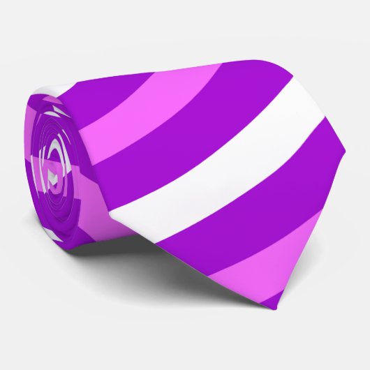 Colorful Abstract Stripes-patroon Stropdas (Opgerold)