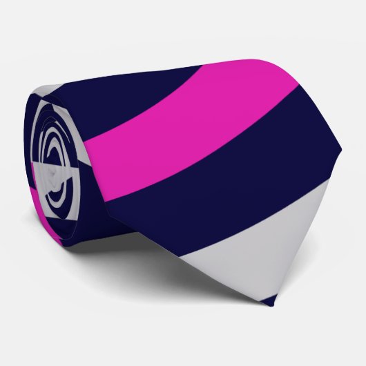 Colorful Abstract Stripes-patroon Stropdas (Opgerold)