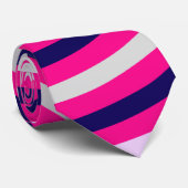 Colorful Abstract Stripes-patroon Stropdas (Opgerold)