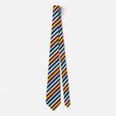 Colorful Abstract Stripes-patroon Stropdas (Voorkant)