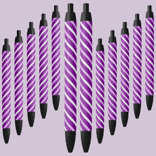 Colorful Abstract Stripes-patroon Zwarte Inkt Pen