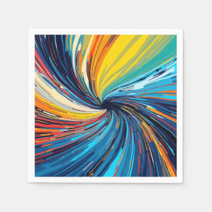 Colorful Abstract Swirl Servet