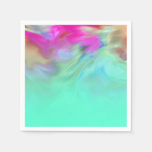 Colorful Abstract Tie Dye Ombre-ontwerp Servetten (Voorkant)