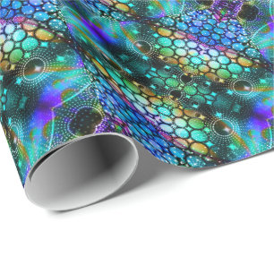 Colorful Abstract Trippy Kaleidoscope Pattern Cadeaupapier