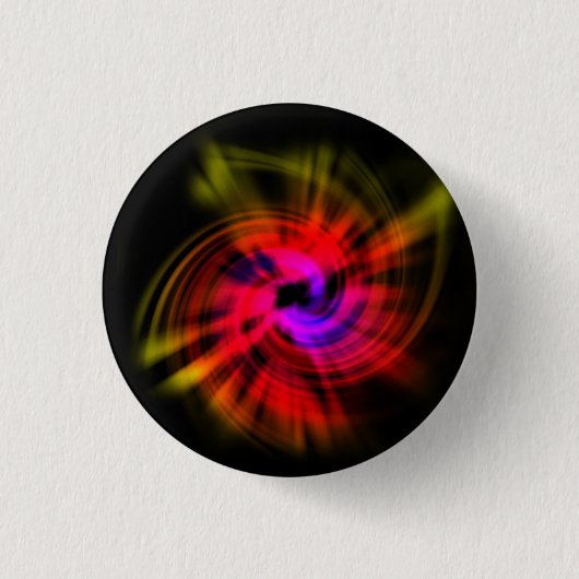 Colorful Abstract Twirl Button (Voorkant)