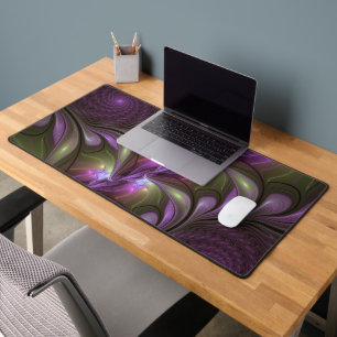 Colorful Abstract Violet Paars Khaki Fractal Art Bureaumat