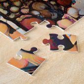 Colorful Abstract Yoga Pose | Uitdagend hard Legpuzzel (Zijkant)