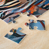 Colorful Abstract Yoga Pose | Uitdagend hard Legpuzzel (Zijkant)