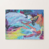 Colorful Abstracte vrouwen Legpuzzel (Horizontaal)