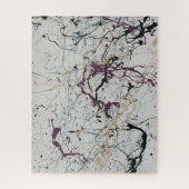 Colorful Abstrait Splatter Peinture Jigsaw Puzzle (Vertical)