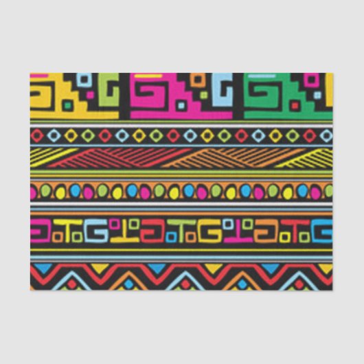 Colorful Africa Pattern Design Tissuepapier (Voorkant)