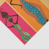 Colorful African Dames Tissuepapier (Detail)