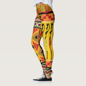Colorful African Pattern Print Collage Leggings (Links)