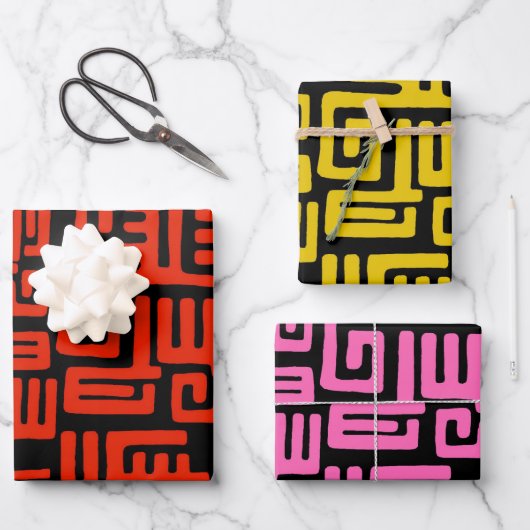 Colorful African Print Inpakpapier Vel (Voorkant)