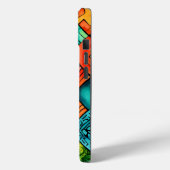 Colorful African Print iPhone 15iPhone / coque ipa (Verso / Gauche)