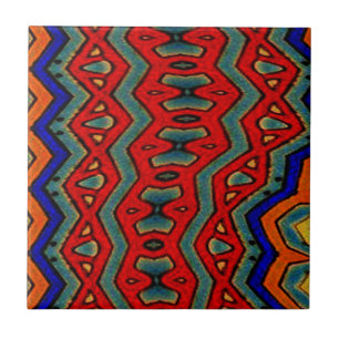 Colorful African Print Tegeltje
