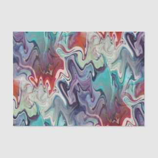 Colorful Agate verdrievoudigde Abstracte ontkoppel Tissuepapier