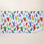 Colorful Airplanes Pattern Strandlaken (Voorkant)