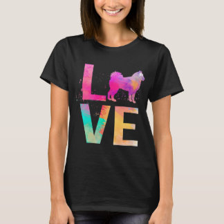 Colorful Alaskan Malamute Dog Mam Gifts Alaskan Ma T-shirt