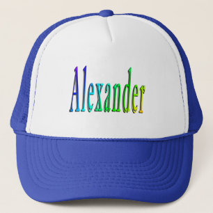 Colorful Alexander Name Logo, Trucker Pet