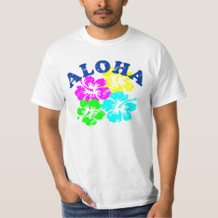 Colorful Aloha  T-Shirt Hawaiian Flowers