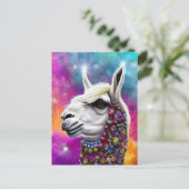 Colorful Alpaca Briefkaart (Staand voorkant)