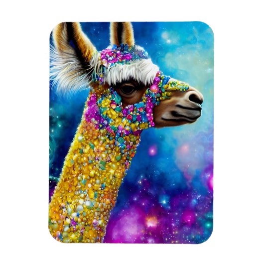 Colorful Alpaca Magneet (Verticaal)
