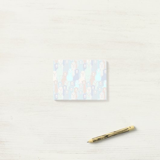 Colorful Alpaca Posted Notes (Op bureau)