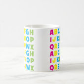 Colorful Alphabet Letters Koffiemok (Center)