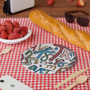 Colorful Alphabet Papieren Bordje