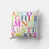 Colorful Alphabet Pillow Kussen (Achterkant)