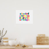Colorful Alphabet Poster (Keuken)
