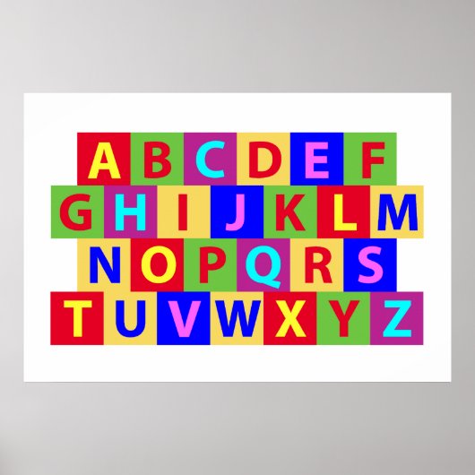 Colorful Alphabet Poster (Voorkant)