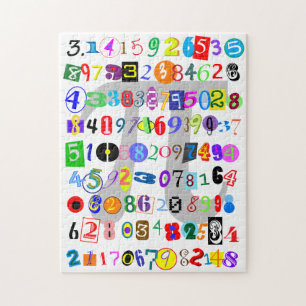 Colorful and Fun Depiction of Pi Legpuzzel