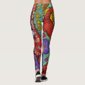 Colorful and Trendy Abstract Pattern Leggings (Dos)