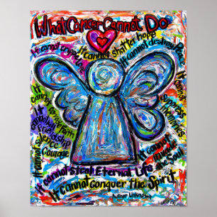 Colorful Angel Poster Print