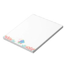 Colorful Angelfish and Coral Notepad