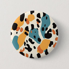 Colorful Animal Print 04 Ronde Button 5,7 Cm
