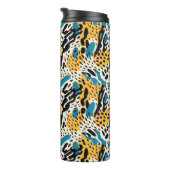 Colorful Animal Print 06 Thermosbeker (Geroteerd rechts)