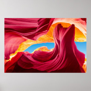Colorful Antelope Canyonabstract, natuur, achtergr Poster