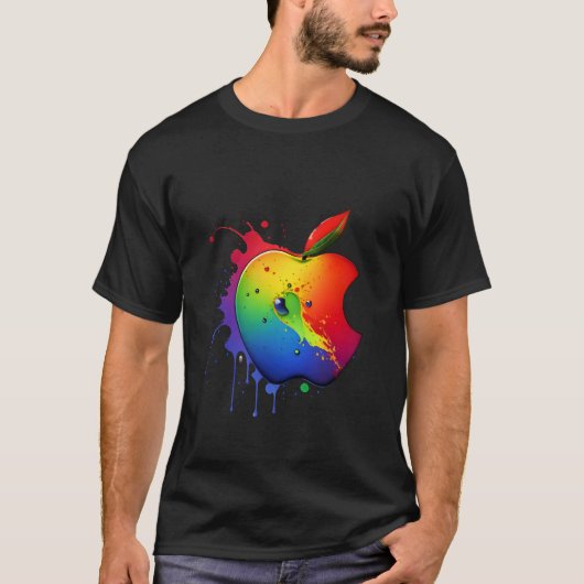 Colorful Apple T-shirt (Voorkant)