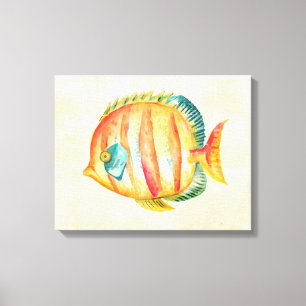 Colorful Aquarium Fish Canvas Afdruk
