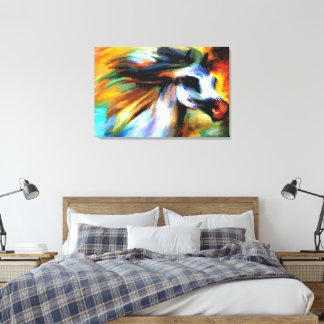 Colorful Arabian Horse Canvas Afdruk