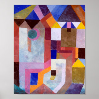 Colorful Architecture : Paul Klee 1917 Poster