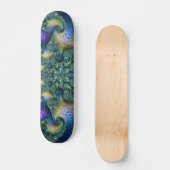 Colorful Architecture Spirals Fractal Abstract Skateboard (Voorkant)