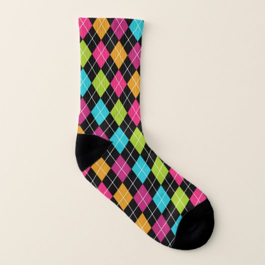 Colorful Argyle Pattern-socket Sokken (Rechts - buiten)