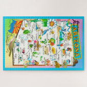 Colorful Arizona Map 20x30 Jigsaw Puzzle Legpuzzel (Horizontaal)