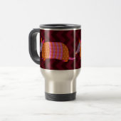 Colorful Armadillo Travel Mug Reisbeker (Voorkant links)