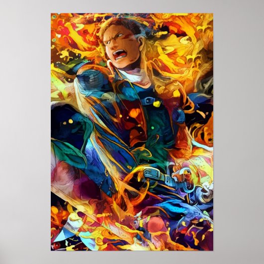 Colorful Armored Titan Poster (Voorkant)
