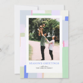 Colorful Art Kerstfeestdag Foto Wenskaart Feestdagenkaart